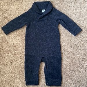 Baby boys fleece bunting suit
